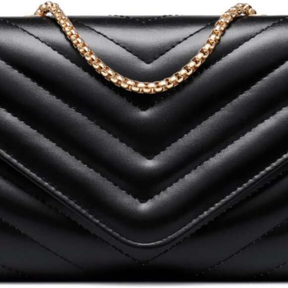 Women Small Quilted Crossbody Bags Stylish Designer Evening Bag Clutch Purses an - Picture 1 of 7